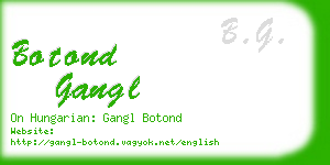 botond gangl business card
